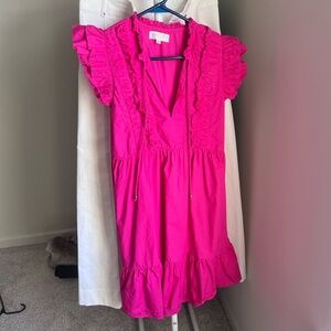 Caroline Constas Fuchsia Dress